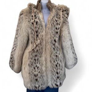 Luxurious Faux Fur Trench Coat